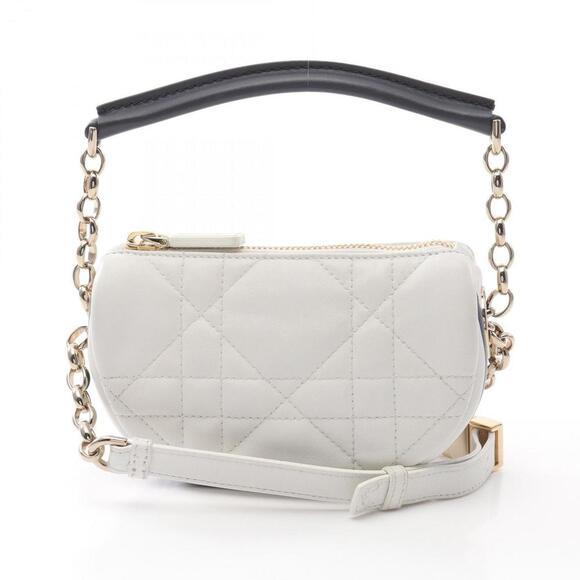 DIOR White Leather Shoulder Bag - Picture 1 of 11